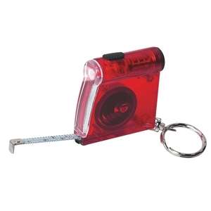 Tape Measure LED Flashlight Key Chain 