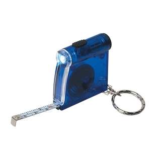 Tape Measure LED Flashlight Key Chain 
