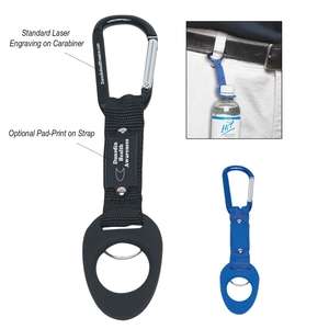 Custom Promotional 6mm Carabiner with Bottle Holder