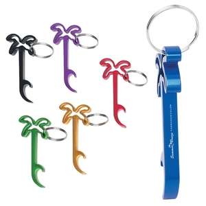 Palm Tree Bottle Opener Key Ring
