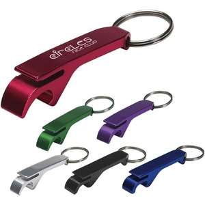Aluminum Bottle/Can Opener Key Ring 