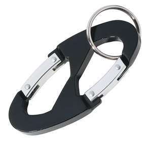 Double Hook Carabiner with Key Ring 