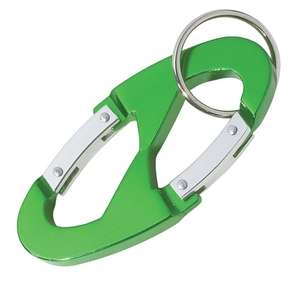 Double Hook Carabiner with Key Ring 