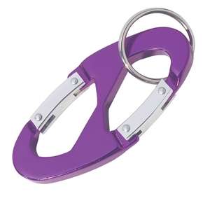 Double Hook Carabiner with Key Ring 