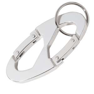 Double Hook Carabiner with Key Ring 