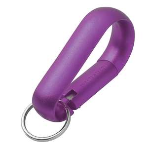 Wide Aluminum Carabiner with Key Ring