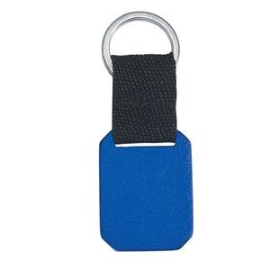 Metal Key Tag with Strap