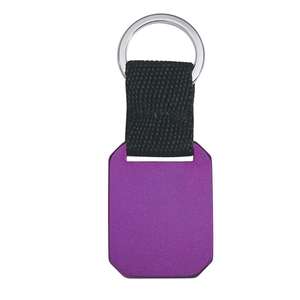 Metal Key Tag with Strap