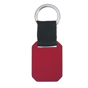 Metal Key Tag with Strap