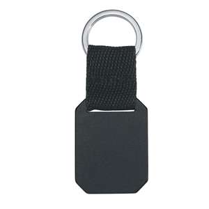 Metal Key Tag with Strap
