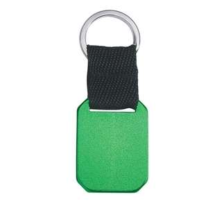 Metal Key Tag with Strap