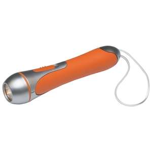 High Tech Flashlight with Clear PVC Wrist Band 
