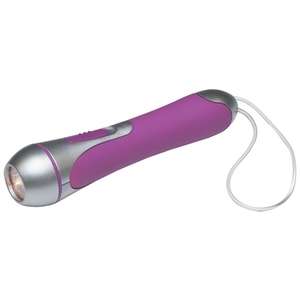 High Tech Flashlight with Clear PVC Wrist Band 
