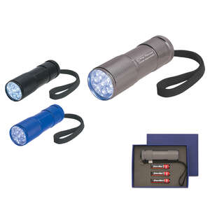 Custom Promotional The Stubby Aluminum LED Flashlight with Strap