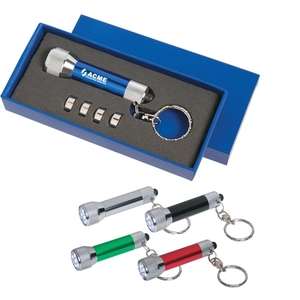 Aluminum Flashlight Key Chain 