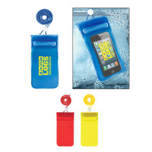Custom Promotional Handy Waterproof Pouch with Neck Cord