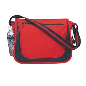Messenger Bag with Matching Striped Handle 