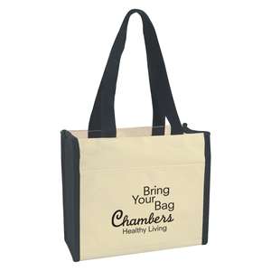 Custom Promotional Heavy Cotton Canvas Boxy Tote Bag