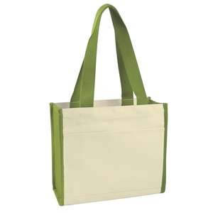 Heavy Cotton Canvas Boxy Tote Bag 