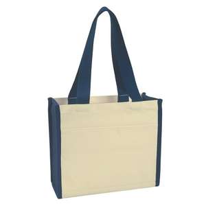 Heavy Cotton Canvas Boxy Tote Bag 