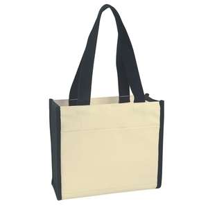 Heavy Cotton Canvas Boxy Tote Bag 