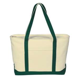 Large Heavy Cotton Canvas Boat Tote 