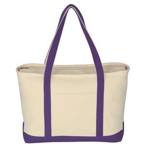 Large Heavy Cotton Canvas Boat Tote 