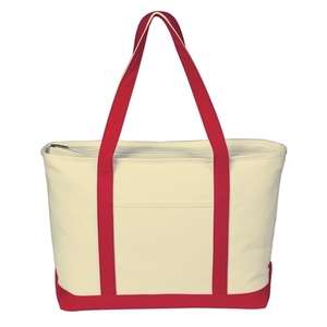 Large Heavy Cotton Canvas Boat Tote 