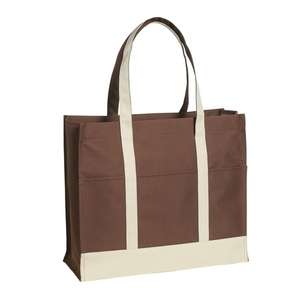 Custom Promotional Two-Tone Tote Bag