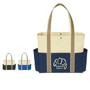Custom Promotional Tri-Color Tote Bag