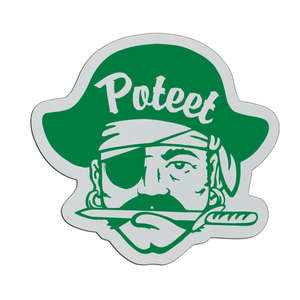 Pirate Badge 2-5/8"x2-3/8"