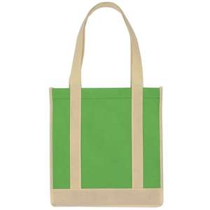 Non-Woven Two-Tone Shopper Tote Bag 