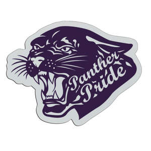 Custom Promotional Panther Badge 3"x2-1/4"