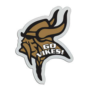 Custom Promotional Viking Badge 2-1/8"x3"