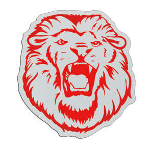 Custom Promotional Lion Badge 2-3/4"x2-5/8"