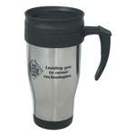 Wholesale Travel Coffee Mugs - 16 Oz Stainless Steel Travel Mug with Slide Action Lid and Plastic Inner Liner