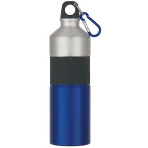 25 Oz Two-Tone Stainless Steel Bottle with Rubber Grip