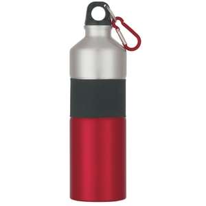 25 Oz Two-Tone Stainless Steel Bottle with Rubber Grip