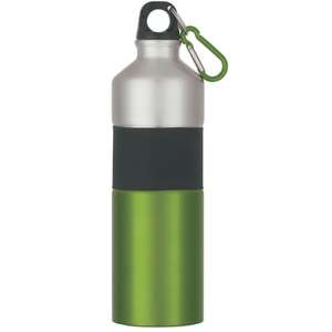25 Oz Two-Tone Stainless Steel Bottle with Rubber Grip