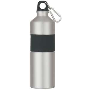 25 Oz Two-Tone Stainless Steel Bottle with Rubber Grip