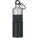 Logo Water Bottles - 25 Oz Two-Tone Stainless Steel Bottle with Rubber Grip