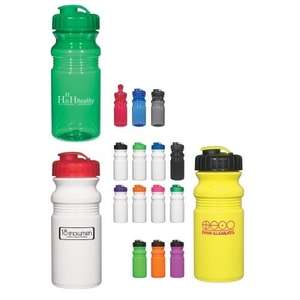 Poly-Clear 20 Oz Fitness Bottle with Super Sipper Lid