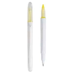 Twin Point Valve System Highlighter Ball Point Pen