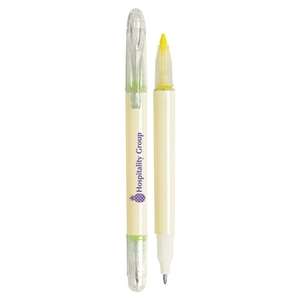 Custom Promotional Twin Point Valve System Highlighter Ball Point Pen
