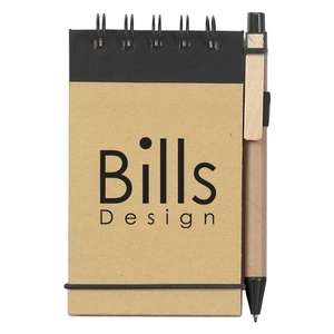 Custom Promotional Eco-Friendly Spiral Jotter and Pen