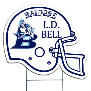 Football Helmet Custom Yard Sign - 24" x 20"