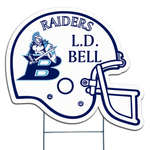 Customized Banners, Mats & Signs - Football Helmet Custom Yard Sign - 24" x 20"