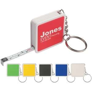 Square Tape Measure Key Tag 