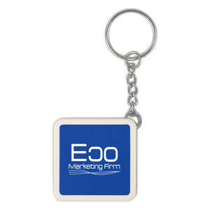 Custom Promotional Square Tape Measure Key Tag