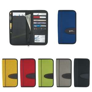 Custom Promotional Eclipse Mesh Travel Wallet with Zipper